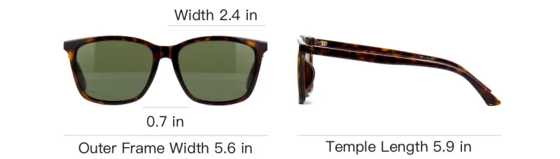 GUCCI Plate Frame Irregular Shape Sunglasses Men's Brown-3