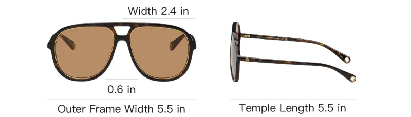 GUCCI Aviator Sunglasses Unisex Tortoiseshell-3
