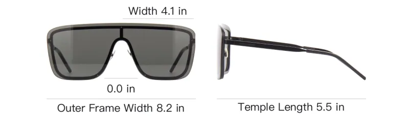 SAINT LAURENT Mask Frame Sunglasses-3