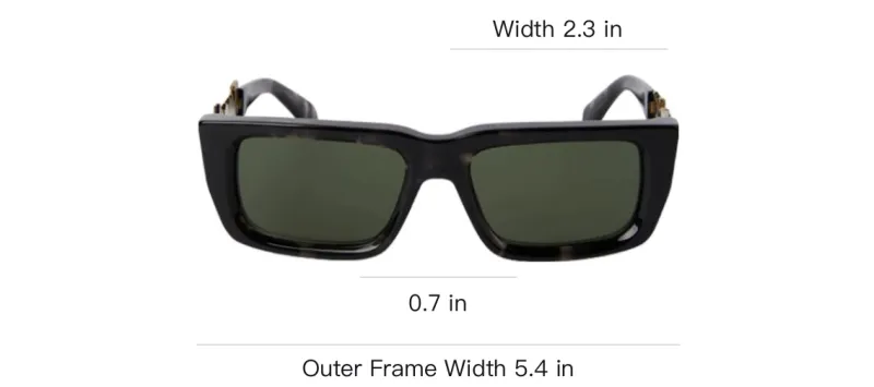 PALM ANGELS Milford Rectangular Frame Sunglasses-5