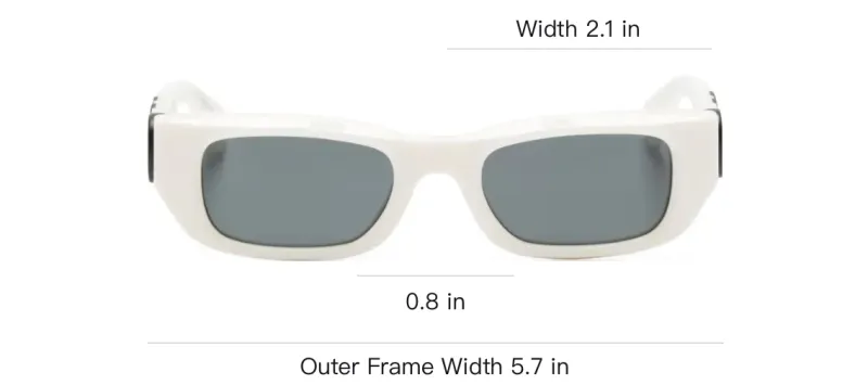 Off Fillmore Rectangular Frame Sunglasses-3