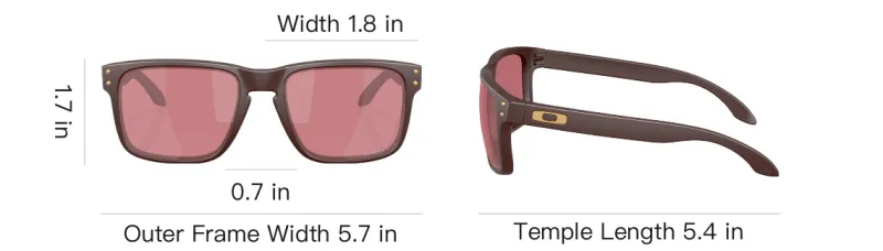 Oakley Plastic Irregular Shape Sunglasses Unisex Brown-3