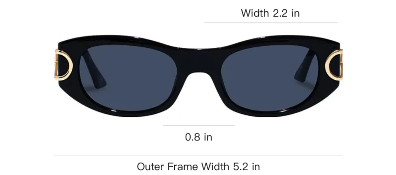 Le Specs Metallic Polyester Oval Sunglasses Women's Multicolor-2