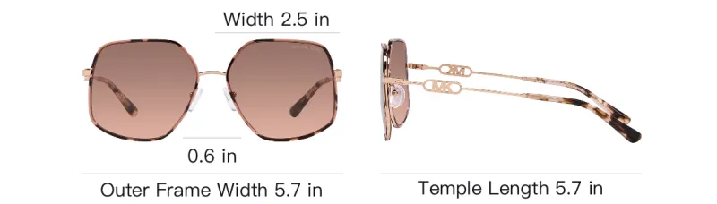 MICHAEL KORS Empire Butterfly Geometric frame Sunglasses-5