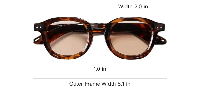 UNIQLO Round Sunglasses Unisex Tortoiseshell-3