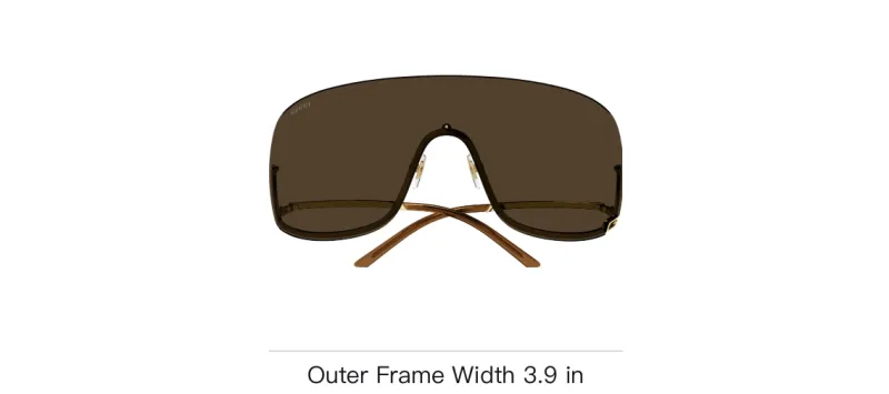 GUCCI Oversized Frame Sunglasses-2