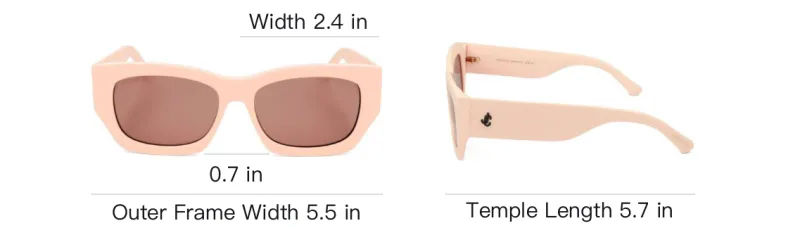 Jimmy Choo Acetate Square Sunglasses Women's Pink-3