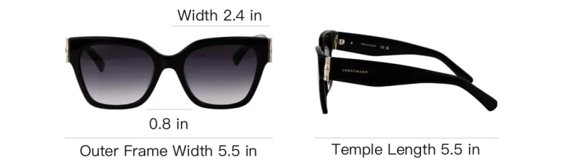 LONGCHAMP Square Frame Sunglasses-4
