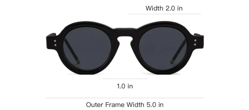 THOM BROWNE Round Frame Sunglasses-3