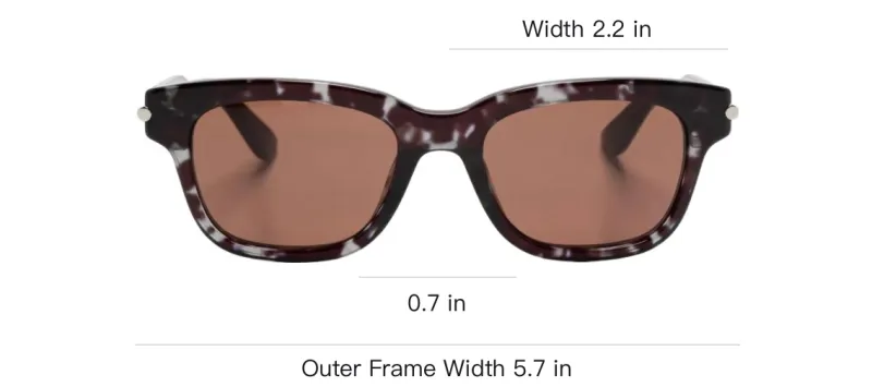Alexander McQueen T Bar Rectangular Frame Sunglasses-2