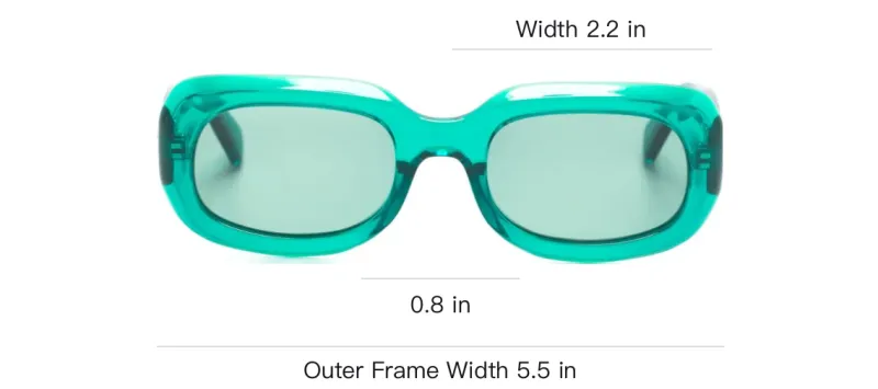 LONGCHAMP Acetate Irregular Shape Sunglasses Women's Green-2