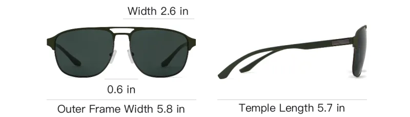 EMPORIO ARMANI Metal Bio-Nylon Fiber Aviator Sunglasses Men's Green-3