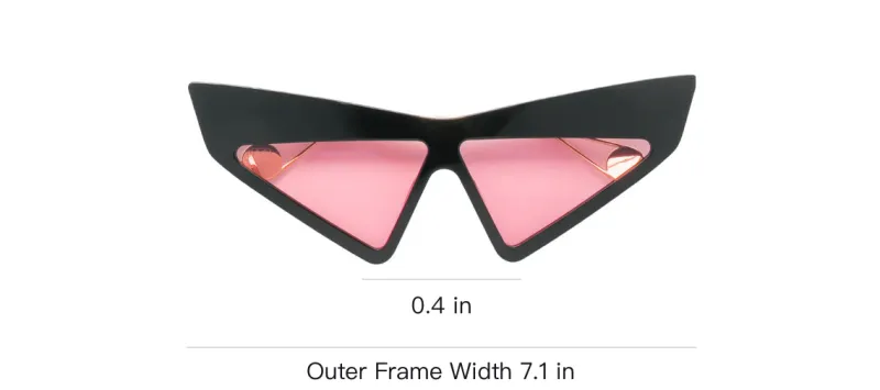 GUCCI Metal Acetate Crystal Irregular Shape Sunglasses Women's Black-2