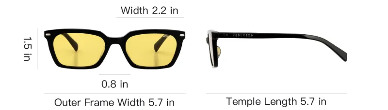 VEDI VERO Acetate Irregular Shape Sunglasses Unisex Black-3