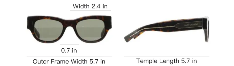 SAINT LAURENT Eyewear Square Frame Sunglasses-2