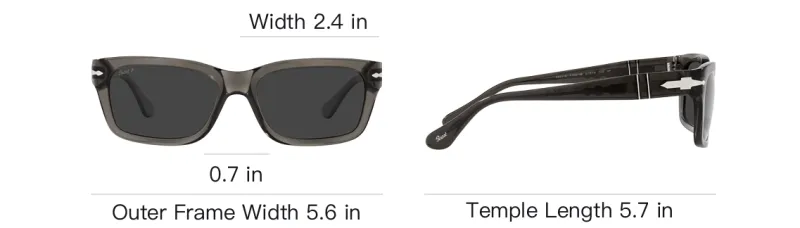 PERSOL Rectangle Framed Sunglasses-3