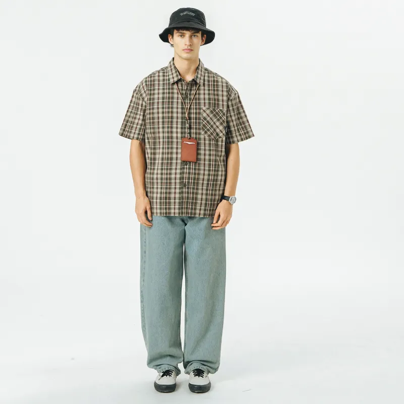 714STREET Shirt Unisex Green Coffee-3