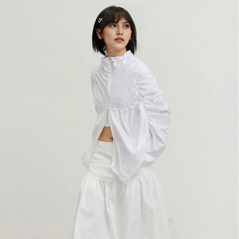 Crying Center Super Light Quick Dry Sun Protection Clothing Women's White-2