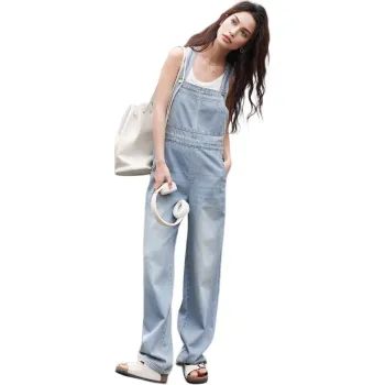 【dme】 Overalls Women's Light Denim Blue