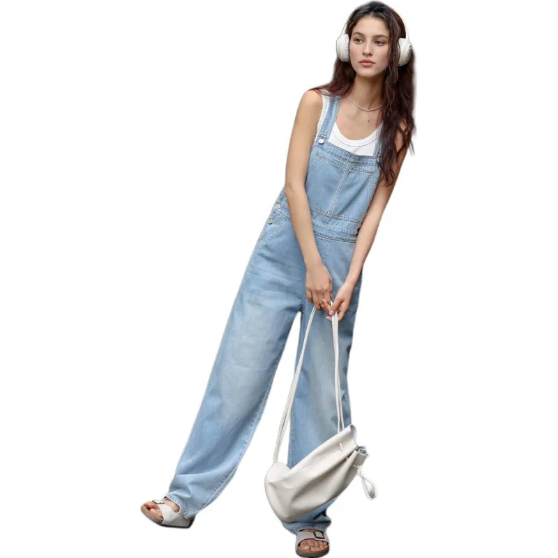 【dme】 Overalls Women's Light Denim Blue-2