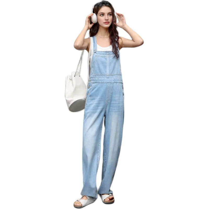 【dme】 Overalls Women's Light Denim Blue-3