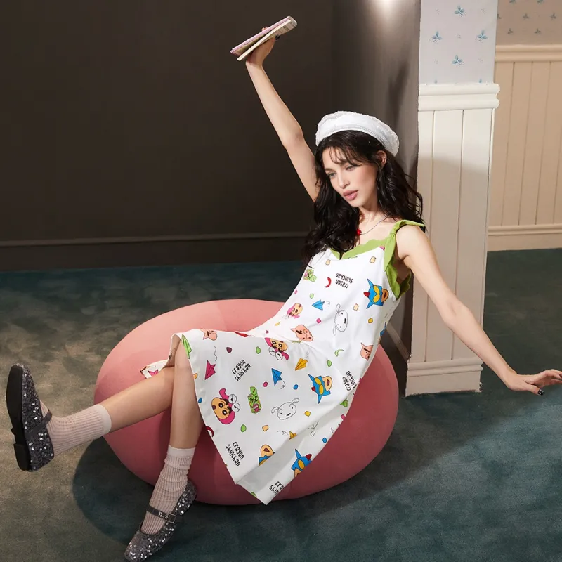 Gongdie x SHINCHAN Pajama Set Unisex White, Gift Box Set-23