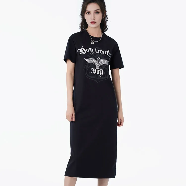 Boy London Short Sleeved Dresses Women's Black-2