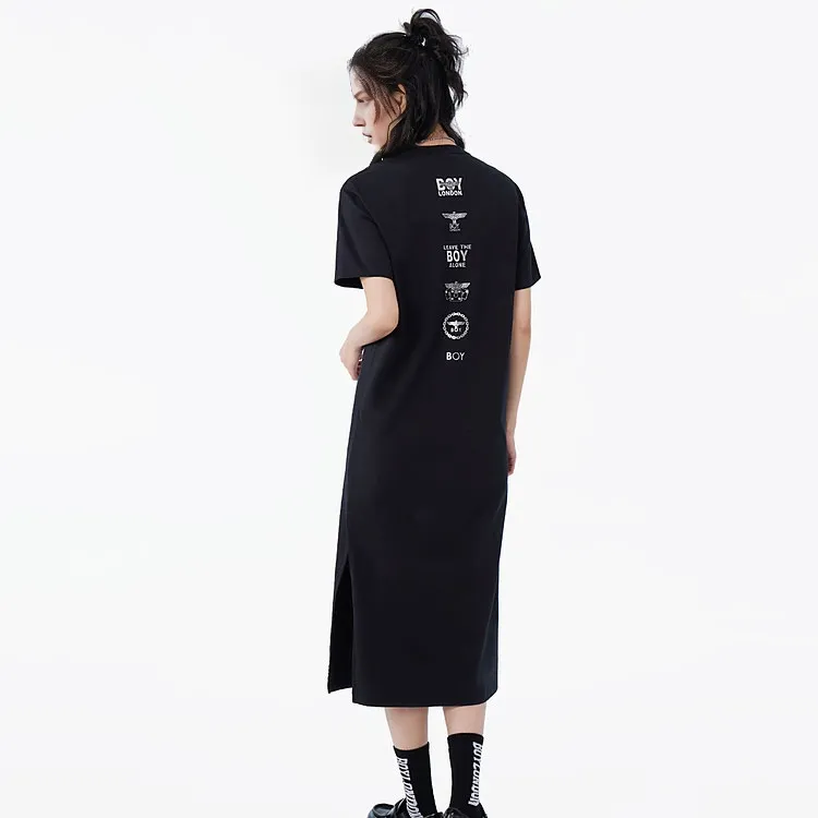 Boy London Short Sleeved Dresses Women's Black-4
