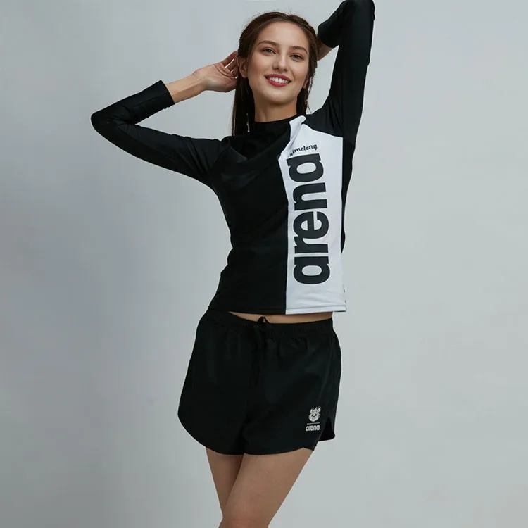 Arena x ZHANGLONG LIANMINGKUAN Swimming Shorts Women's Black-1