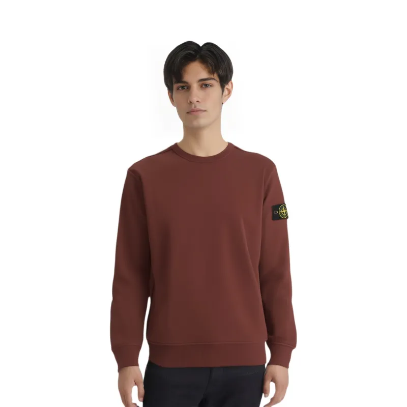 STONE ISLAND Sweatshirt Men's Burgundy-2