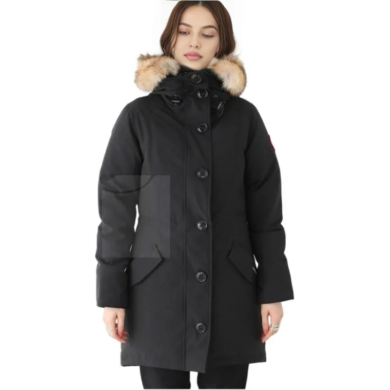 Canada Goose Rossclair Series Down Jacket Women's Black-6