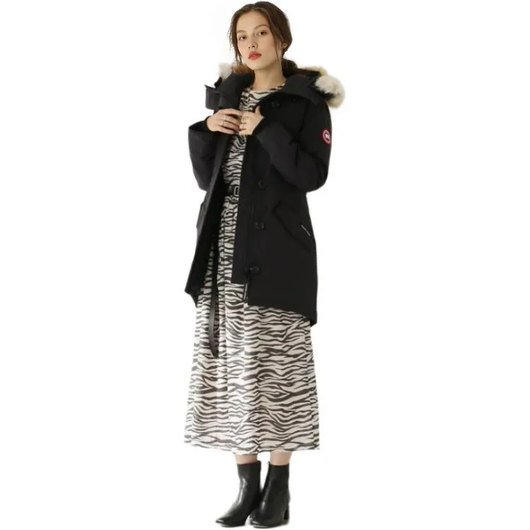 Canada Goose Rossclair Series Down Jacket Women's Black-4