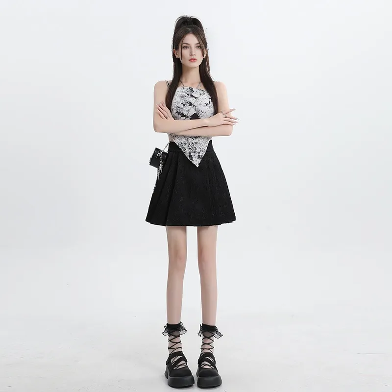 ZAZN Casual Short Skirts Women's Cream Apricot-7