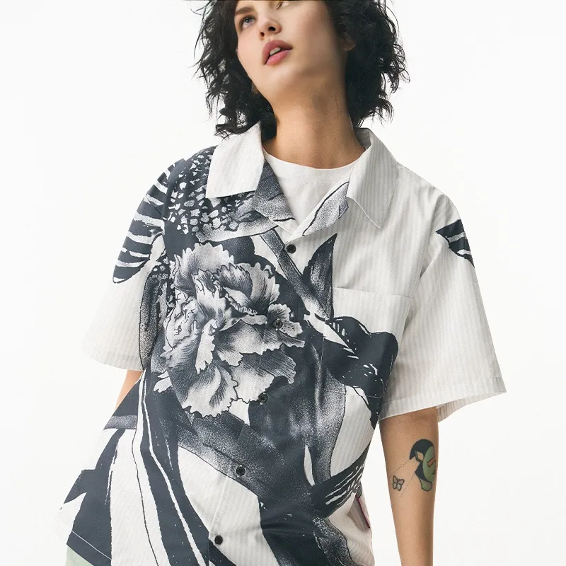 EMPTY REFERENCE x REVERSE IRONY Shirt Unisex White-4