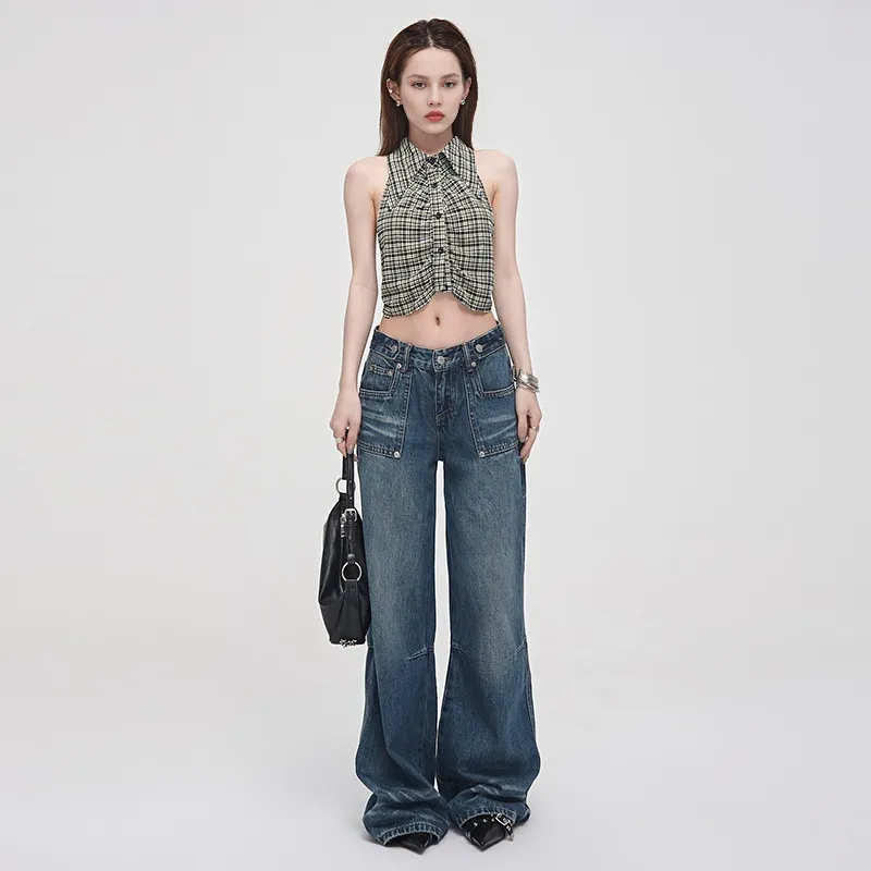 Jenna Chun Jeans Women's Ripple Blue-0