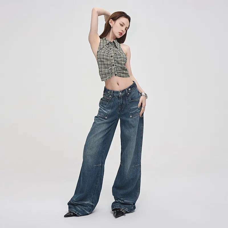 Jenna Chun Jeans Women's Ripple Blue-4