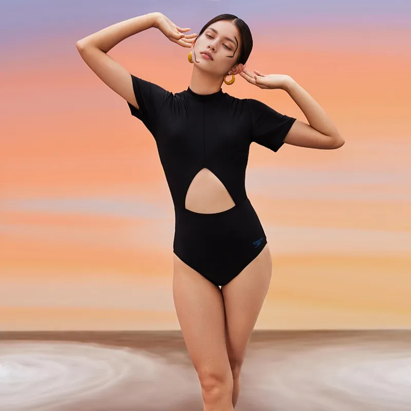 Speedo One-piece Swimsuit Women's Black-3