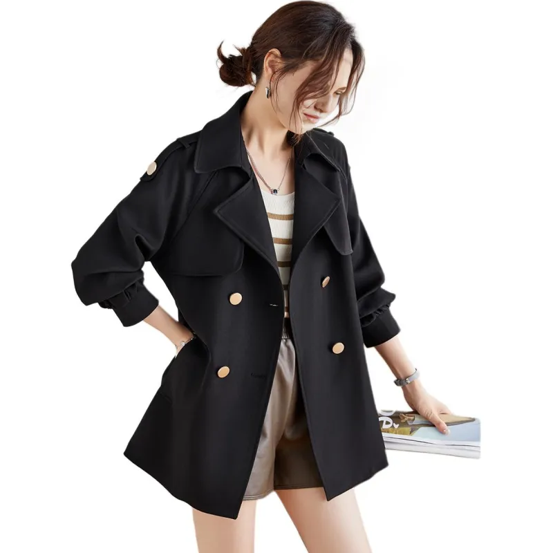 TERRE BLEUE Trench Coat Women's Khaki-8