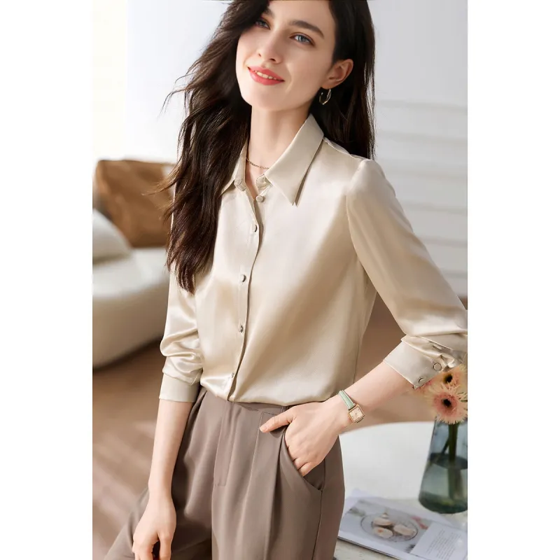 Mo Han Yi Mei Shirt Women's Champagne-3
