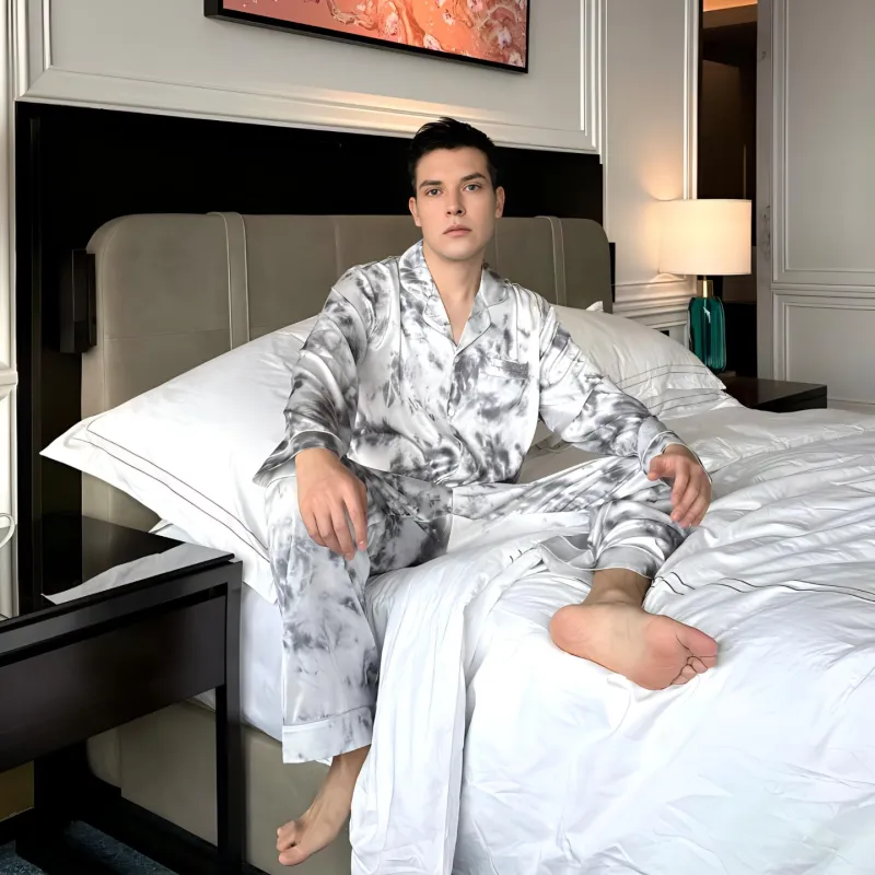 MIIOW Pajama Set Men's Ink Wash-5