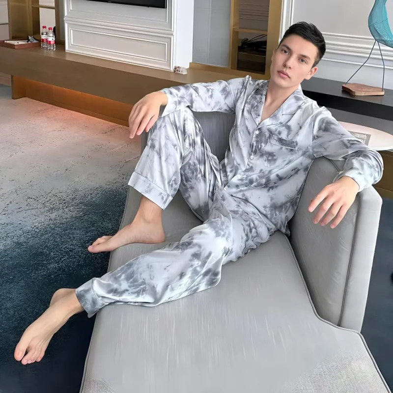 MIIOW Pajama Set Men's Ink Wash-2