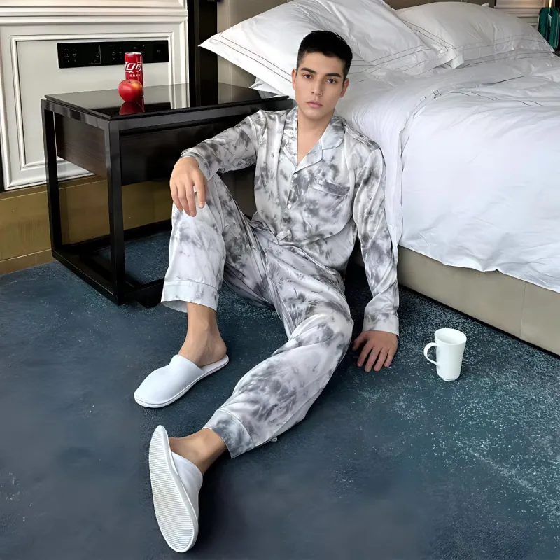 MIIOW Pajama Set Men's Ink Wash-4
