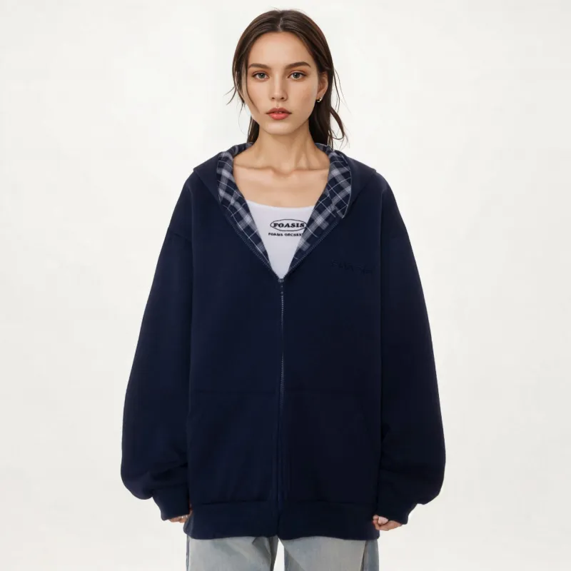 FOASIS Sweatshirt Unisex Navy Blue-4