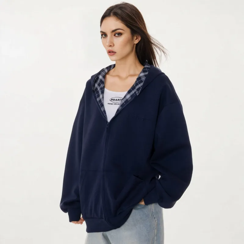 FOASIS Sweatshirt Unisex Navy Blue-3