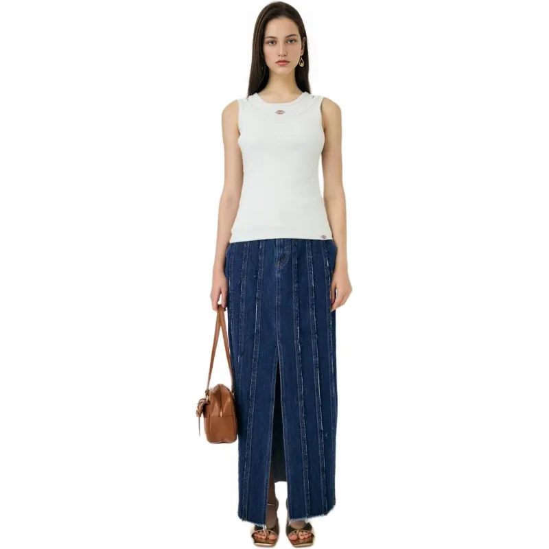 Moussy X Dickies MOUSSY Collaboration Tank Tops Women's White-1