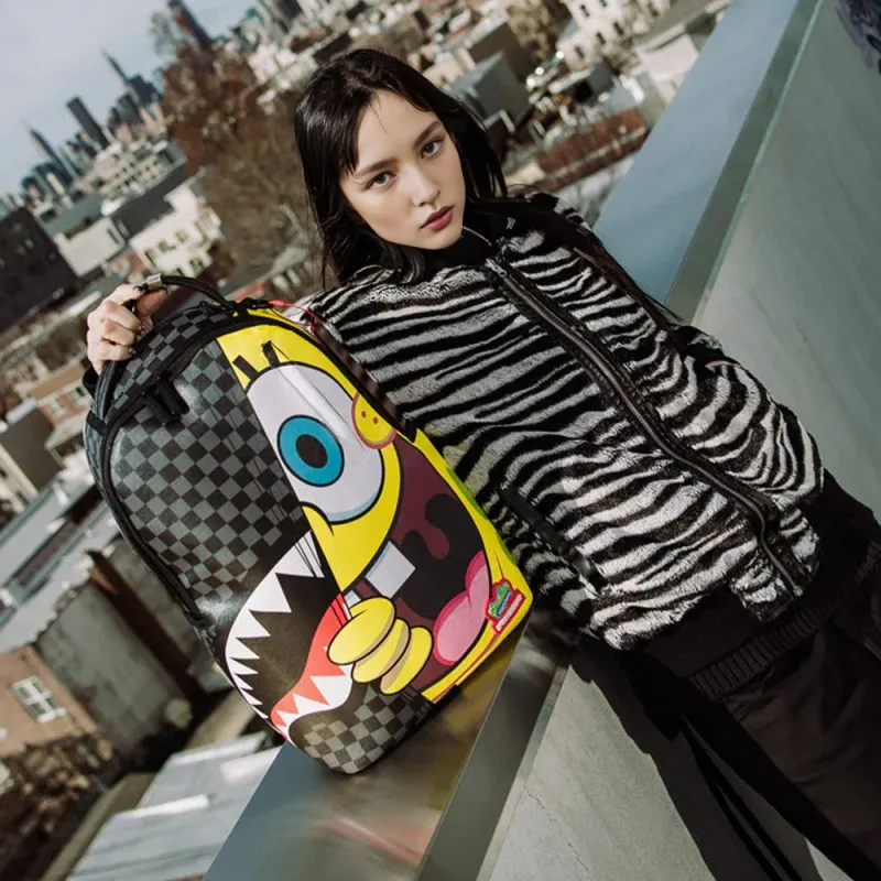 SPRAYGROUND SpongeBob, Collaboration PVC Backpack Regular Unisex Black-14