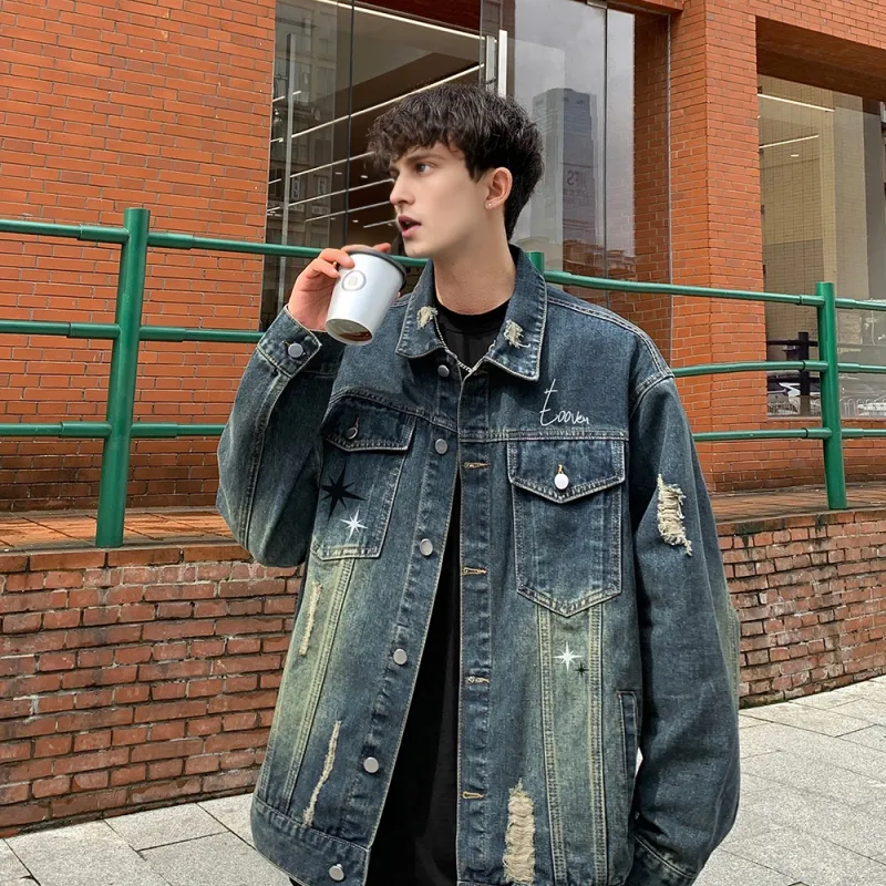 EOOVEN Denim Jackets Unisex-11