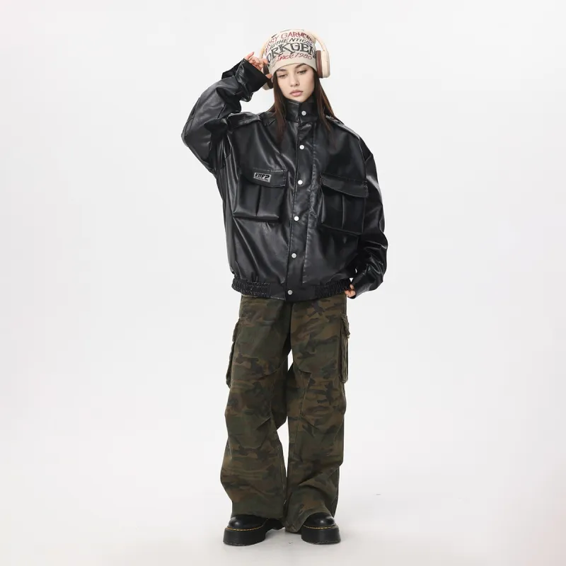 Kung Fu Panda Leather Jacket Unisex-23