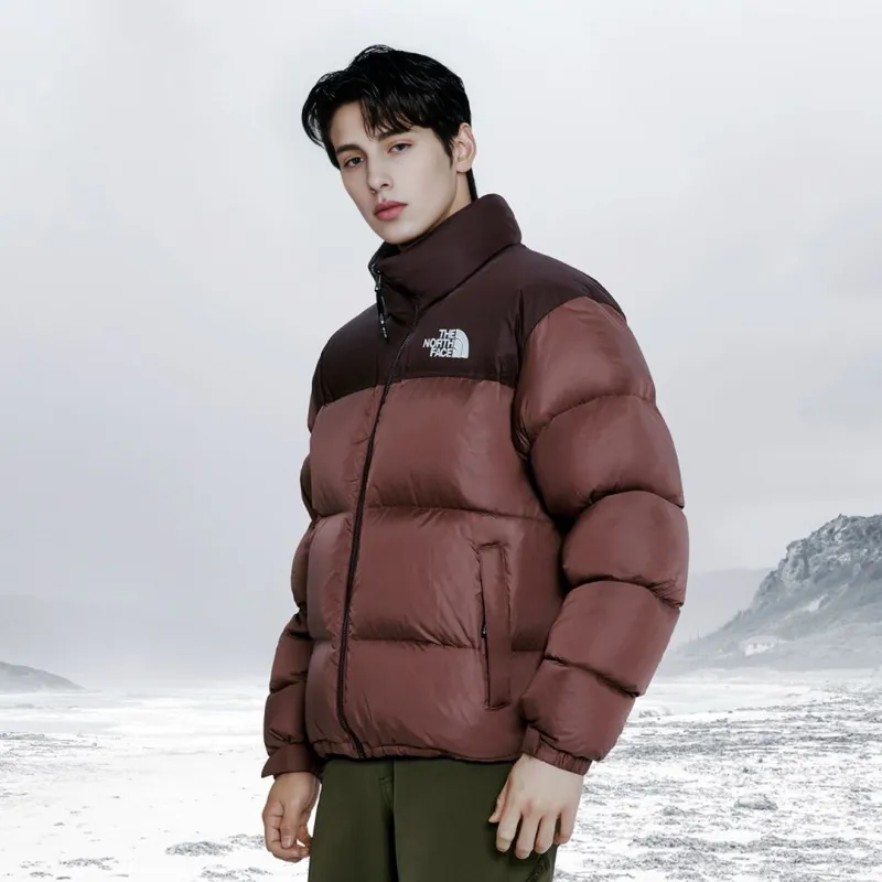 THE NORTH FACE M'S 1996 Eco Nuptse Jacket Maroon Unisex Korea Version-5