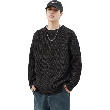 【dme】 Sweater Men's Black Coffee